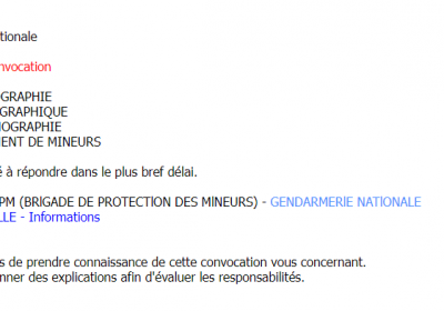 Fausses accusations de pédopornographie : ne pas faire le jeu des escrocs