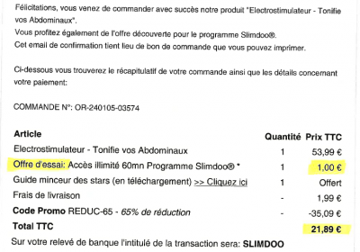 Ceinture sur l’essai gratuit !