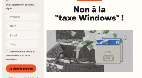 Non à la taxe Windows !