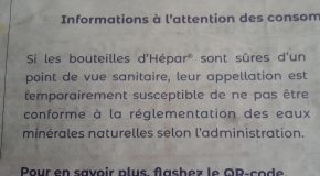 Eau minérale naturelle : le règlement, c’est le règlement !